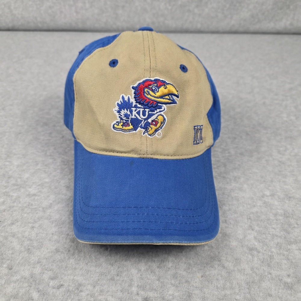 Kansas Jayhawks Hat‎ Cap Strap Back Mens One Size Blue NCAA Captivating History